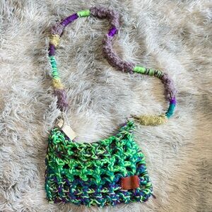 Handcrafted Multicolor Knit corssbody Bag